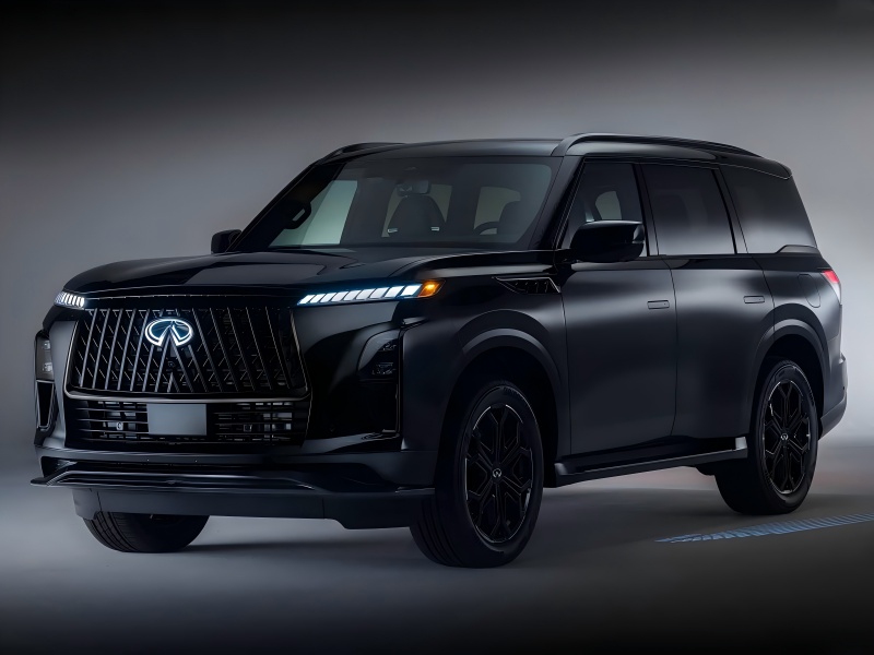 Črni zunanji komplet / 3.5T V6 Power - Uradne slike 2026 Infiniti Qx80 Sport različice